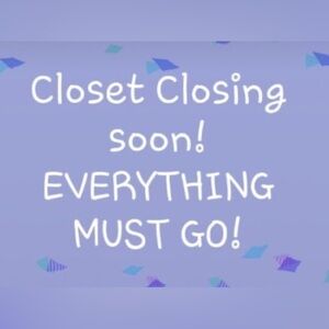 Closet Closing Sale Announcement